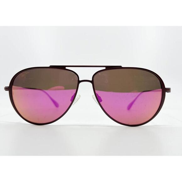 Maui Jim Japan SHALLOWS MJ543-07M 59-12-145 Burgundy Sunglasses 59-12-145 6122